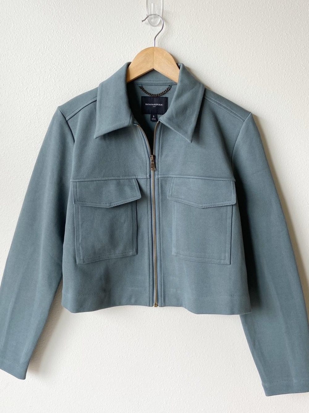 Banana Republic Knit Twill Cropped Jacket - Picture 2 of 6